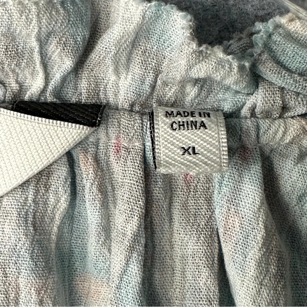 Joie Jindrah Gathered Printed Cotton Blouse. Sz: XL - Picture 11 of 11